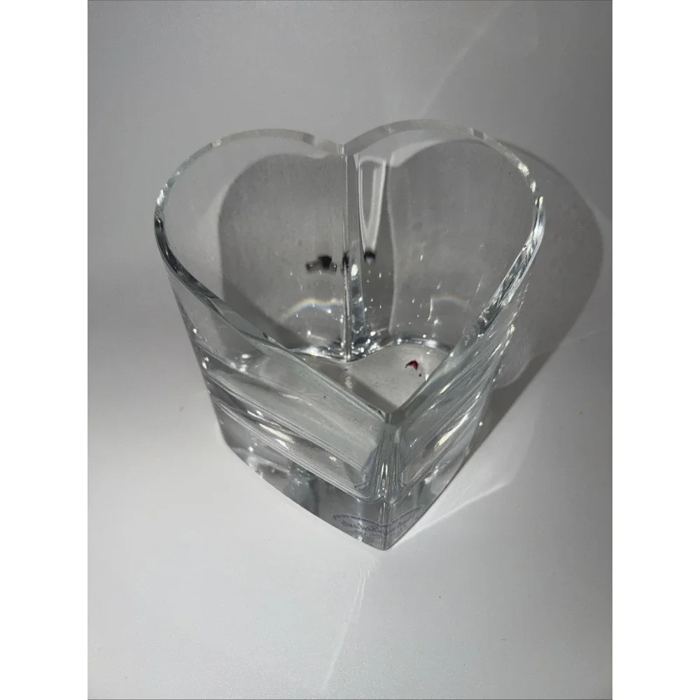 Handmade Crystal Badash Heart From Poland Candy Dish/Bowl‎